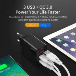 ESSAGER Hızlı Şarj Aleti USB Qualcomm 3.0 Turbo Hızlı Şarj Tüm Ürünler Cep Telefonları Aksesuarları 
