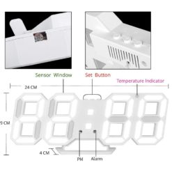 Li̇&Amp;Tai̇ 3D Led Duvar Saati Modern Tasarım Dijital Masa Saati 12 &Bull; Teknotiq Li̇&Amp;Tai̇ 3D Led Duvar Saati Modern Tasarım Dijital Masa Saati Tüm Ürünler Ev Aletleri