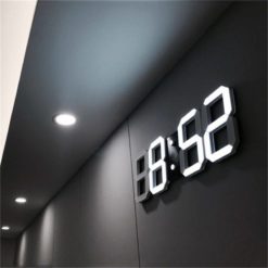 Lİ&TAİ 3D LED Duvar Saati Modern Tasarım Dijital Masa Saati Tüm Ürünler Ev Aletleri 