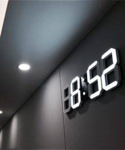 Lİ&TAİ 3D LED Duvar Saati Modern Tasarım Dijital Masa Saati Tüm Ürünler Ev Aletleri 