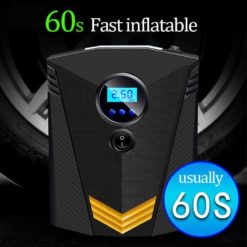 Taşınabilir araba hava kompresörü DC 12V dijital lastik şişirme hava pompası 150 PSI otomatik hava pompası araba motosiklet için LED ışık lastik pompası Tüketici Elektroniği 