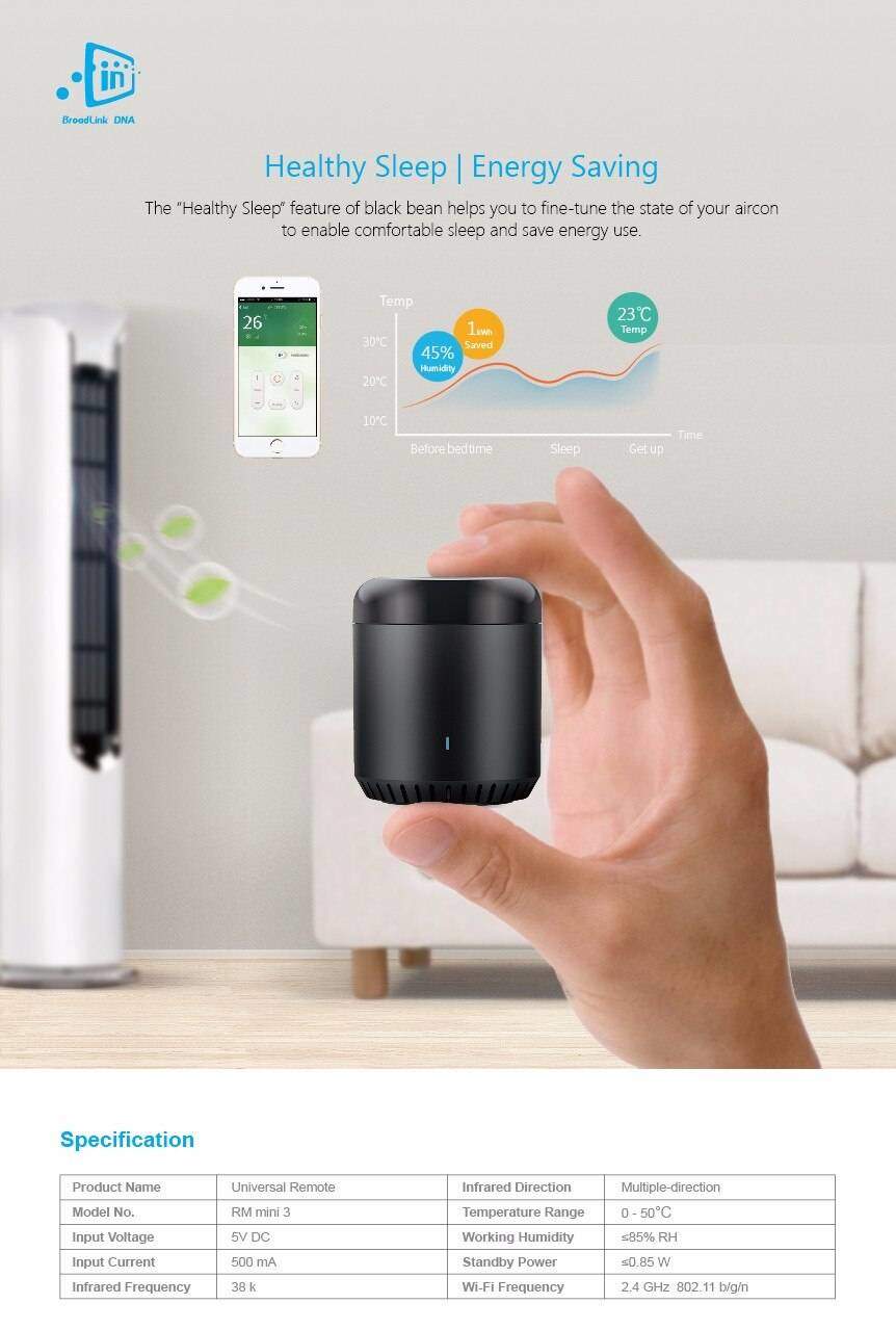 Broadlink Akıllı Ev Otomasyon Cihazı Yeni Rm Pro + Rm33 Broadlink Akıllı Ev Otomasyon Cihazı Yeni Rm Pro + Rm33