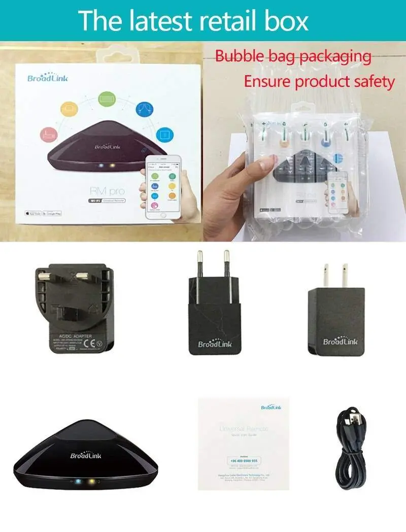 Broadlink Akıllı Ev Otomasyon Cihazı Yeni Rm Pro + Rm33 Broadlink Akıllı Ev Otomasyon Cihazı Yeni Rm Pro + Rm33