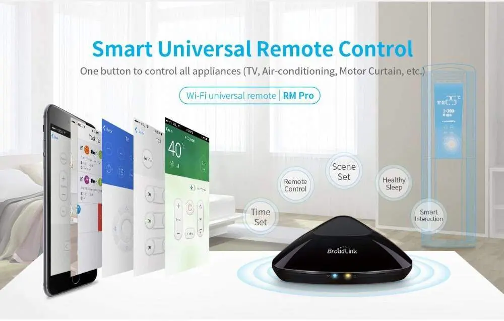 Broadlink Akıllı Ev Otomasyon Cihazı Yeni Rm Pro + Rm33 Broadlink Akıllı Ev Otomasyon Cihazı Yeni Rm Pro + Rm33