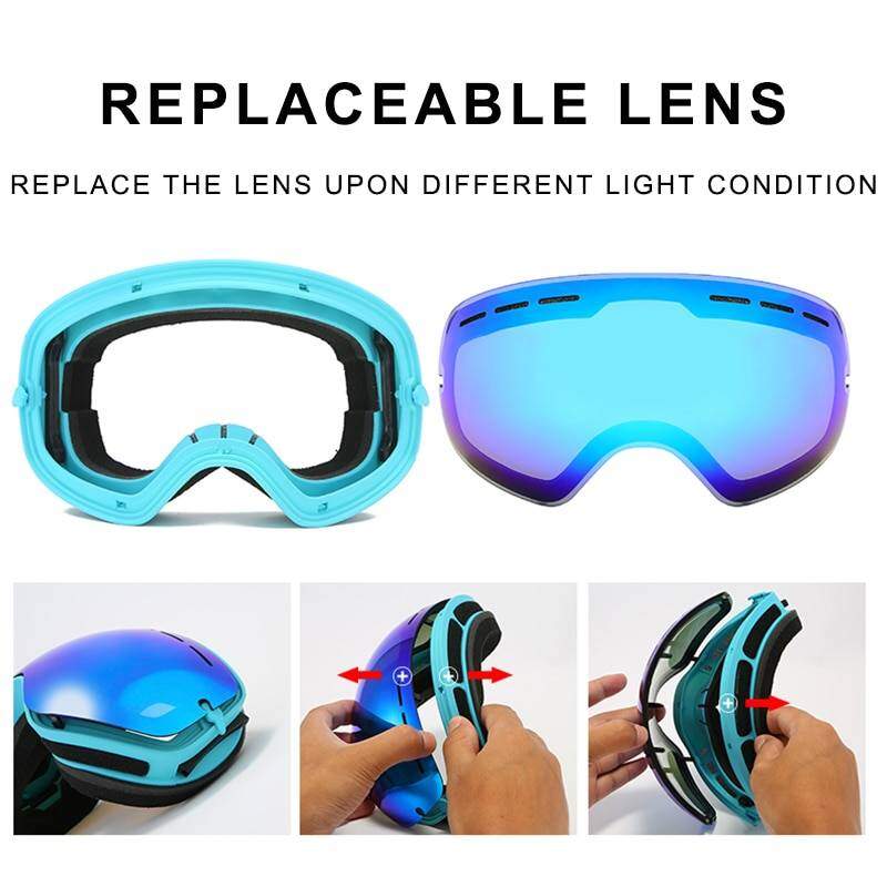 2019 Marka Kayak Gözlükleri Erkekler Kadınlar Snowboard Gözlük Gözlük Kayak Için Uv400 Koruma Kar Kayak Gözlükleri Anti-Sis Kayak Maske 2019 Marka Kayak Gözlükleri Erkekler Kadınlar Snowboard Gözlük Gözlük Kayak Için Uv400 Koruma Kar Kayak Gözlükleri Anti-Sis Kayak Maske