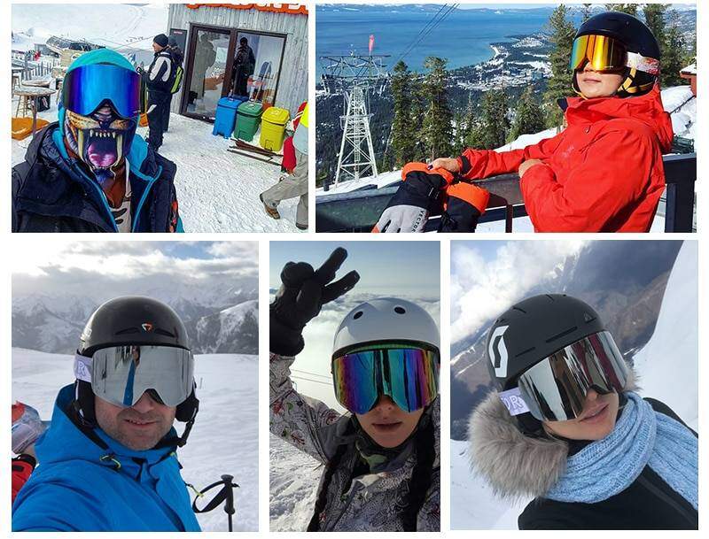 Otg Kayak Gözlüğü Snowboard Maskesi Erkekler Kadınlar Için Kayak Gözlük Uv400 Kar Koruma Gözlük Yetişkin Çift Anti-Sis Silindirik Otg Kayak Gözlüğü Snowboard Maskesi Erkekler Kadınlar Için Kayak Gözlük Uv400 Kar Koruma Gözlük Yetişkin Çift Anti-Sis Silindirik