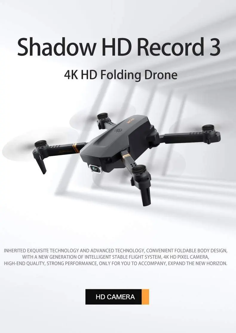 V4 Rc Drone 4K Hd Geniş Açı Kamera 1080P Wifi Fpv Drone Çift Kamera Quadcopter Gerçek Zamanlı Şanzıman Helikopter Oyuncaklar