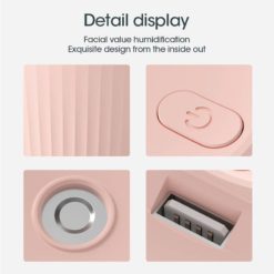 420Ml Usb Silent Air Humidifier Gentle Night Light Aroma Diffuser Car Fresher Purifier Spray Work For 8-12 Hours Home Appliance Smart Accessories All Products Smart Electronics 
