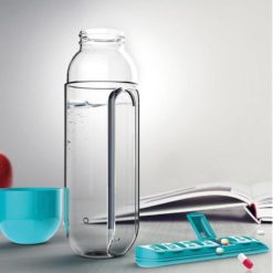 600Ml Water Bottle With Pillbox Plastic Drink Bottle With Medicine Pills Box Travel 7 Days Drug Organizer Drinking Container Home Hacks Home Audio &Amp; Video 
