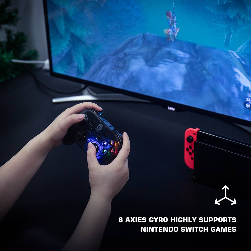 Gamesir T4 Pro Bluetooth Game Controller 2.4G Wireless Gamepad Applies To Nintendo Switch Apple Arcade Mfi Games Android Phone Gamesir T4 Pro Bluetooth Game Controller 2.4G Wireless Gamepad Applies To Nintendo Switch Apple Arcade Mfi Games Android Phone