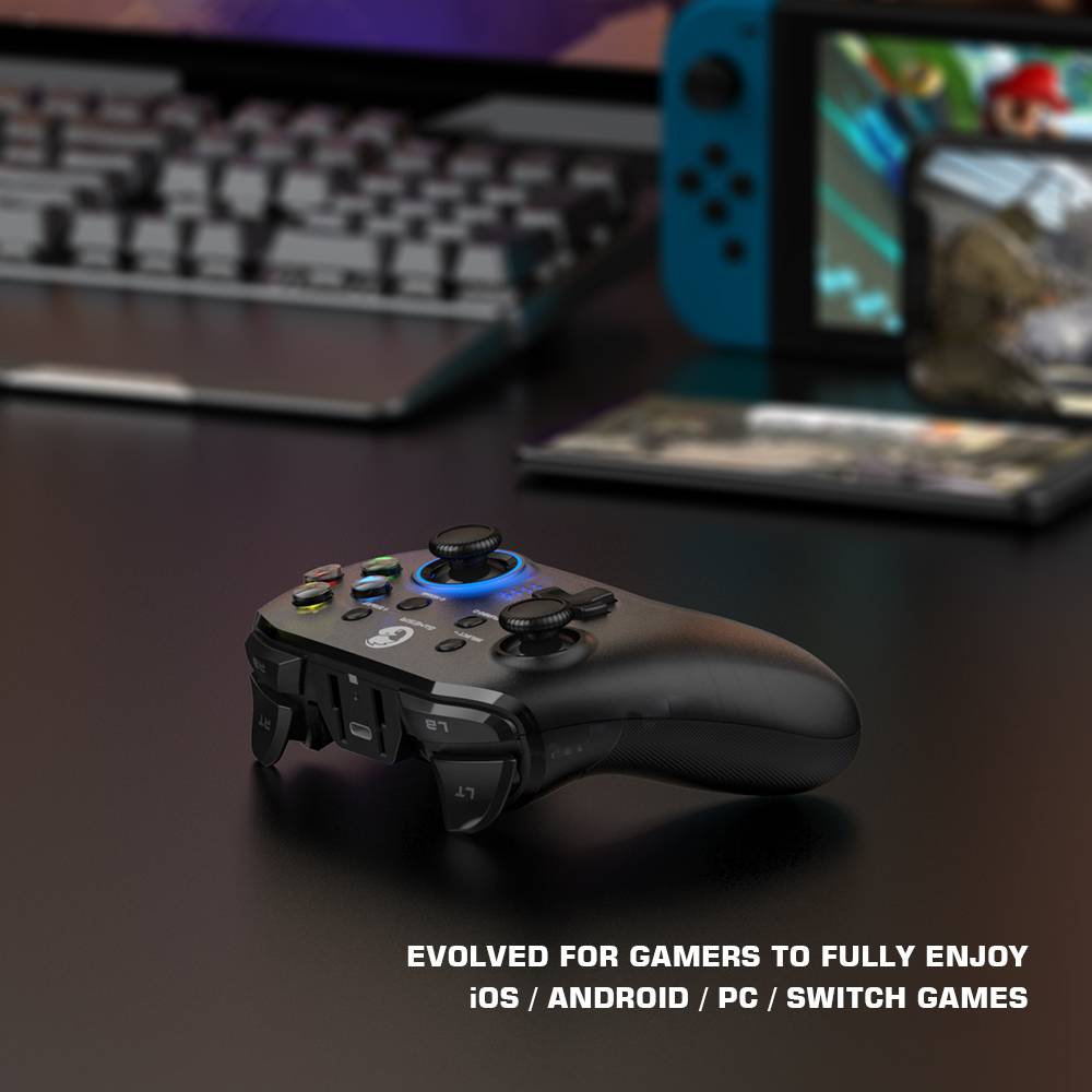 Gamesir T4 Pro Bluetooth Game Controller 2.4G Wireless Gamepad Applies To Nintendo Switch Apple Arcade Mfi Games Android Phone Gamesir T4 Pro Bluetooth Game Controller 2.4G Wireless Gamepad Applies To Nintendo Switch Apple Arcade Mfi Games Android Phone