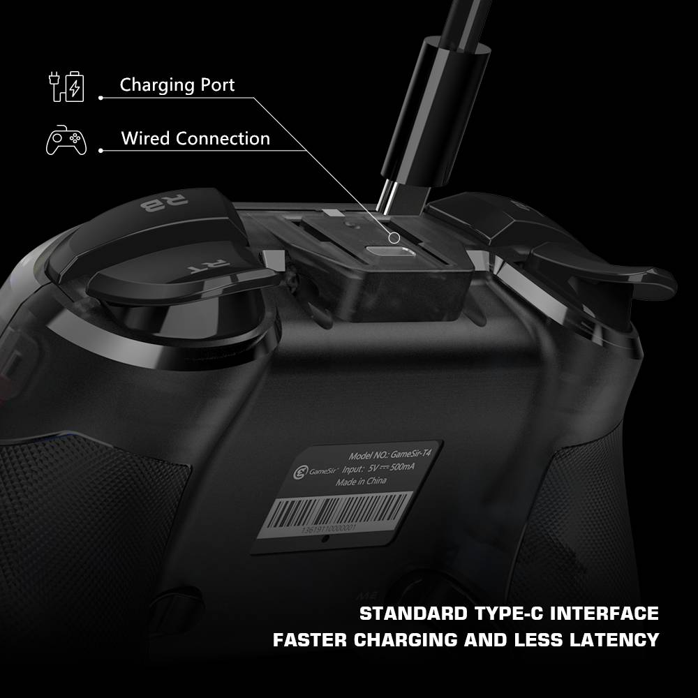 Gamesir T4 Pro Bluetooth Game Controller 2.4G Wireless Gamepad Applies To Nintendo Switch Apple Arcade Mfi Games Android Phone Gamesir T4 Pro Bluetooth Game Controller 2.4G Wireless Gamepad Applies To Nintendo Switch Apple Arcade Mfi Games Android Phone