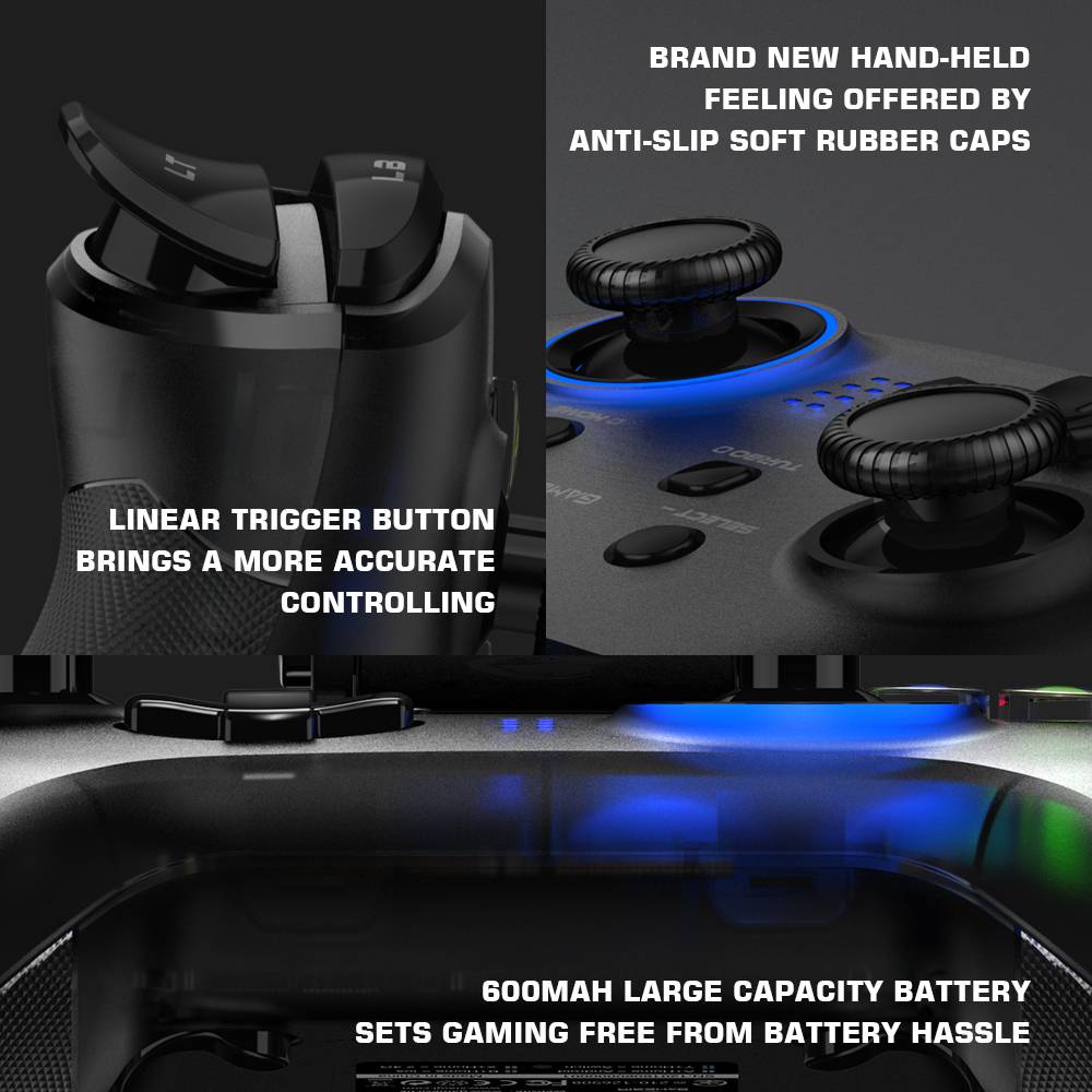Gamesir T4 Pro Bluetooth Game Controller 2.4G Wireless Gamepad Applies To Nintendo Switch Apple Arcade Mfi Games Android Phone Gamesir T4 Pro Bluetooth Game Controller 2.4G Wireless Gamepad Applies To Nintendo Switch Apple Arcade Mfi Games Android Phone