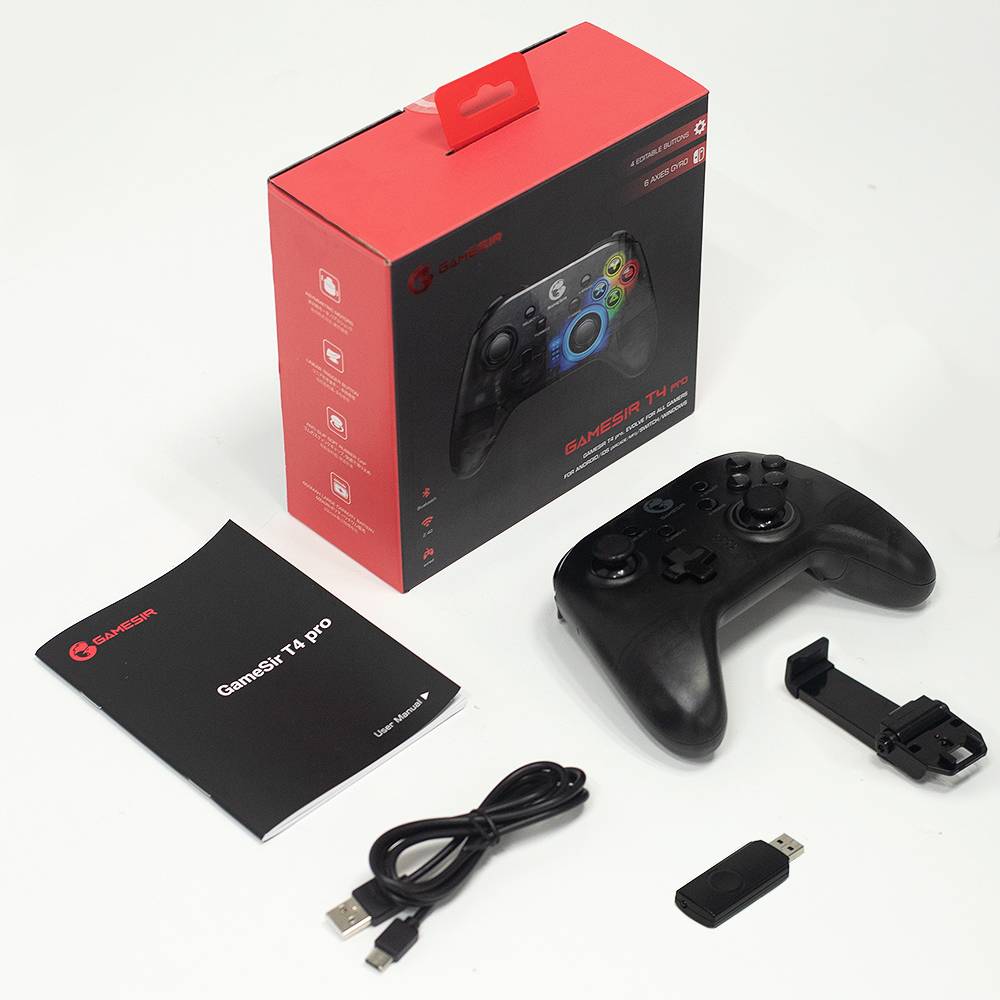 Gamesir T4 Pro Bluetooth Game Controller 2.4G Wireless Gamepad Applies To Nintendo Switch Apple Arcade Mfi Games Android Phone Gamesir T4 Pro Bluetooth Game Controller 2.4G Wireless Gamepad Applies To Nintendo Switch Apple Arcade Mfi Games Android Phone