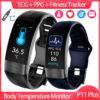 P11 Plus Smart Watch Men Fitness Bracelet Smart Band ECG PPG SpO2 Women Smartwatch Body Temperature Blood Pressure P11 Wristband Consumer Electronics Smart Electronic Devices Smart Braclets 