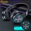 Picun Wireless Headphones Strong Bass Bluetooth Headset Noise Cancelling Bluetooth Earphones Low Delay Earbuds for Gaming Phone Earphones & Headphones Portable Audio & Video All Products 