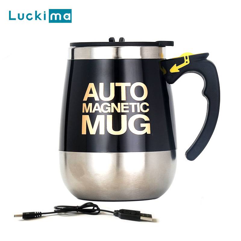 New Automatic Self Stirring Magnetic Mug Creative Stainless Steel Coff