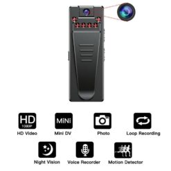 Vandlion Micro Video Camera Voice Recorders Network Cam Infrared Night Vision Recording Dictaphone Clip DV Camcorder for Car A7 Digital Cameras Camera & Photo 