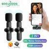 Wireless Lavalier Microphone Portable Audio Video Recording Mini Mic for iPhone Android Live Broadcast Gaming Phone Microfonoe Social Media Supplies All Products Camera & Photo 