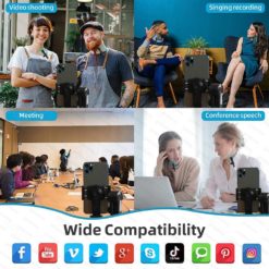 Wireless Portable Mini Mic 12 &Bull; Teknotiq Wireless Lavalier Microphone Portable Audio Video Recording Mini Mic For Iphone Android Live Broadcast Gaming Phone Microfonoe Social Media Supplies All Products Camera &Amp; Photo