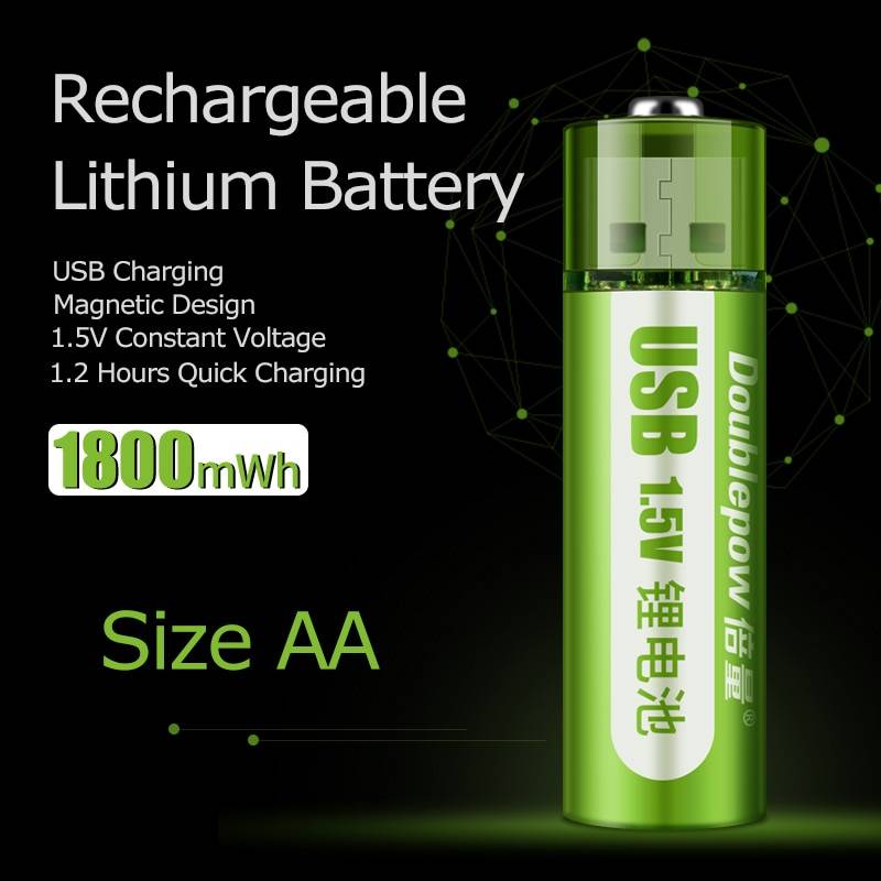 1.5V Aa Rechargeable Battery 1800Mwh Usb Aa Rechargeable Li-Ion Battery For Remote Control Mouse Small Fan Electric Toy Battery 1.5V Aa Rechargeable Battery 1800Mwh Usb Aa Rechargeable Li-Ion Battery For Remote Control Mouse Small Fan Electric Toy Battery