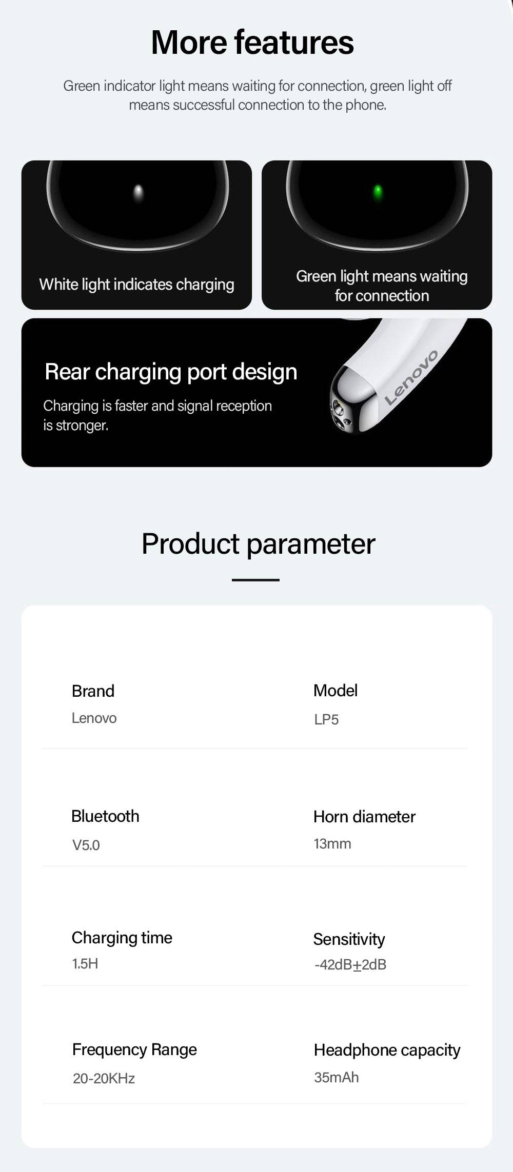 100% Original Lenovo Lp5 Wireless Bluetooth Earbuds Hifi Music Earphone With Mic Headphones Sports Waterproof Headset 2021New 100% Original Lenovo Lp5 Wireless Bluetooth Earbuds Hifi Music Earphone With Mic Headphones Sports Waterproof Headset 2021New