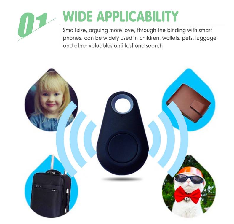 Anti-Lost Keychain Key Finder Device Mobile Phone Lost Alarm Bi-Directional Finder Artifact Smart Tag Gps Tracker