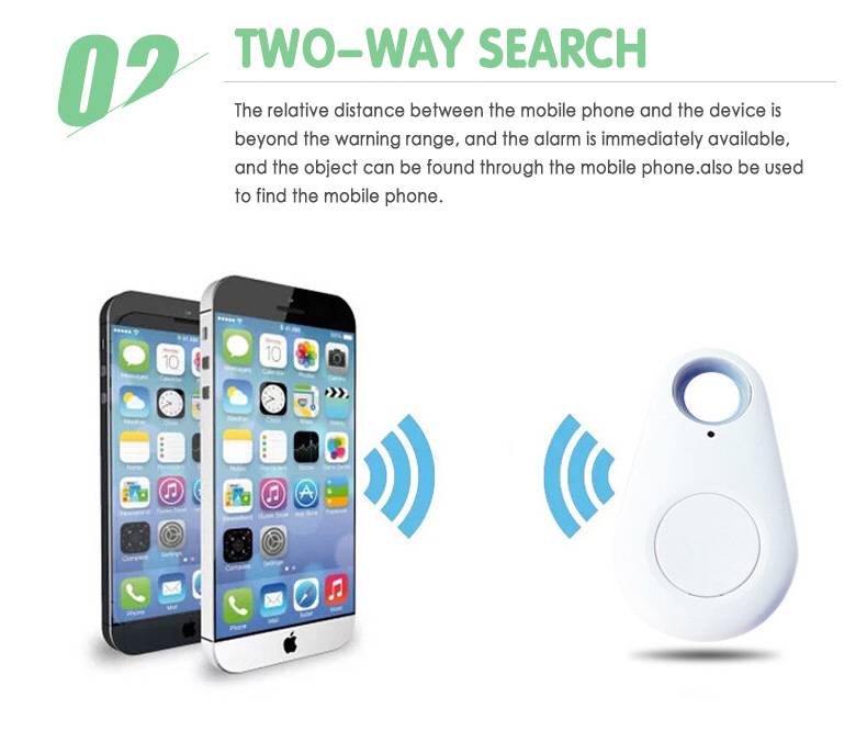 Anti-Lost Keychain Key Finder Device Mobile Phone Lost Alarm Bi-Directional Finder Artifact Smart Tag Gps Tracker