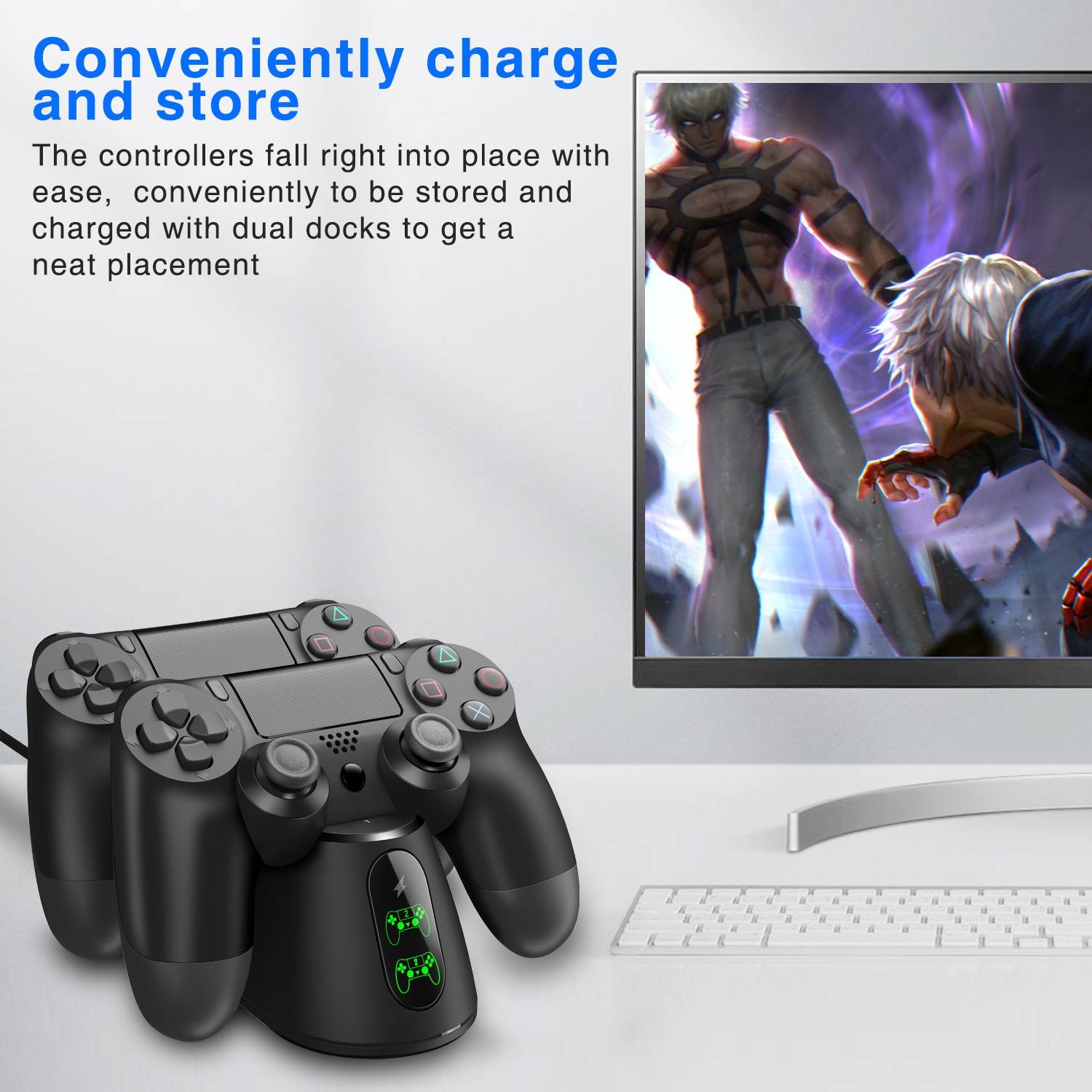 Beboncool Controller Charger Dualsense Dock For Ps4 Charging Station For Dualshock 4/Playstation 4/Ps4/ Pro /Ps4 Slim Controller Beboncool Controller Charger Dualsense Dock For Ps4 Charging Station For Dualshock 4/Playstation 4/Ps4/ Pro /Ps4 Slim Controller