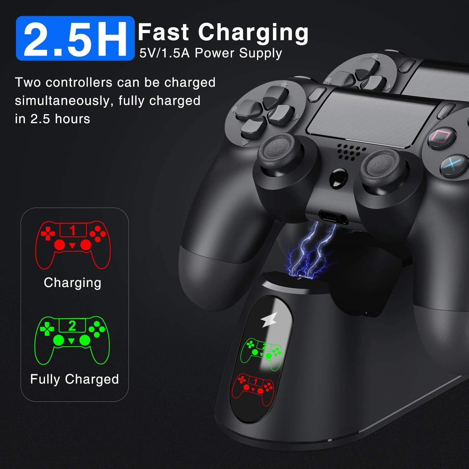 Beboncool Controller Charger Dualsense Dock For Ps4 Charging Station For Dualshock 4/Playstation 4/Ps4/ Pro /Ps4 Slim Controller Beboncool Controller Charger Dualsense Dock For Ps4 Charging Station For Dualshock 4/Playstation 4/Ps4/ Pro /Ps4 Slim Controller