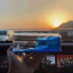 Cruise Ship In A Bottle 10 &Bull; Teknotiq Cruise Ship Fluid Drift Bottle Hourglass Living Room Decoration Creative Boat Sea Ornaments Home Decoration Toys Birthday Gift Smart Accessories Smart Electronics