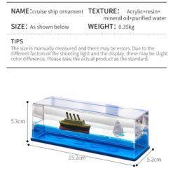 Cruise Ship In A Bottle 13 &Bull; Teknotiq Cruise Ship Fluid Drift Bottle Hourglass Living Room Decoration Creative Boat Sea Ornaments Home Decoration Toys Birthday Gift Smart Accessories Smart Electronics