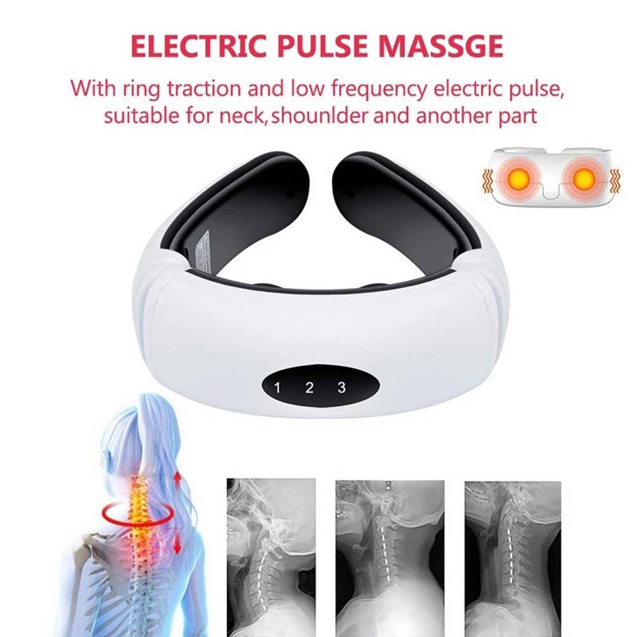 Electric Neck Massager And Pulse Back 6 Modes, Power Control, Far-Infrared Heating Analgesic Tool Electric Neck Massager And Pulse Back 6 Modes, Power Control, Far-Infrared Heating Analgesic Tool