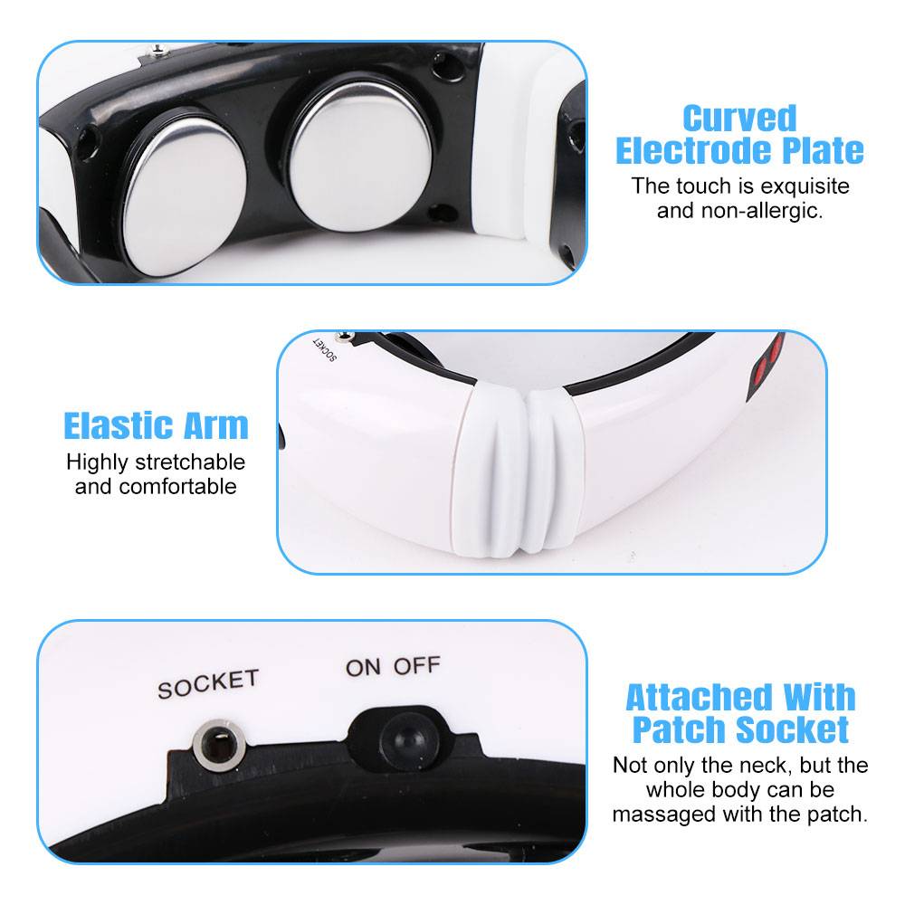 Electric Neck Massager And Pulse Back 6 Modes, Power Control, Far-Infrared Heating Analgesic Tool Electric Neck Massager And Pulse Back 6 Modes, Power Control, Far-Infrared Heating Analgesic Tool