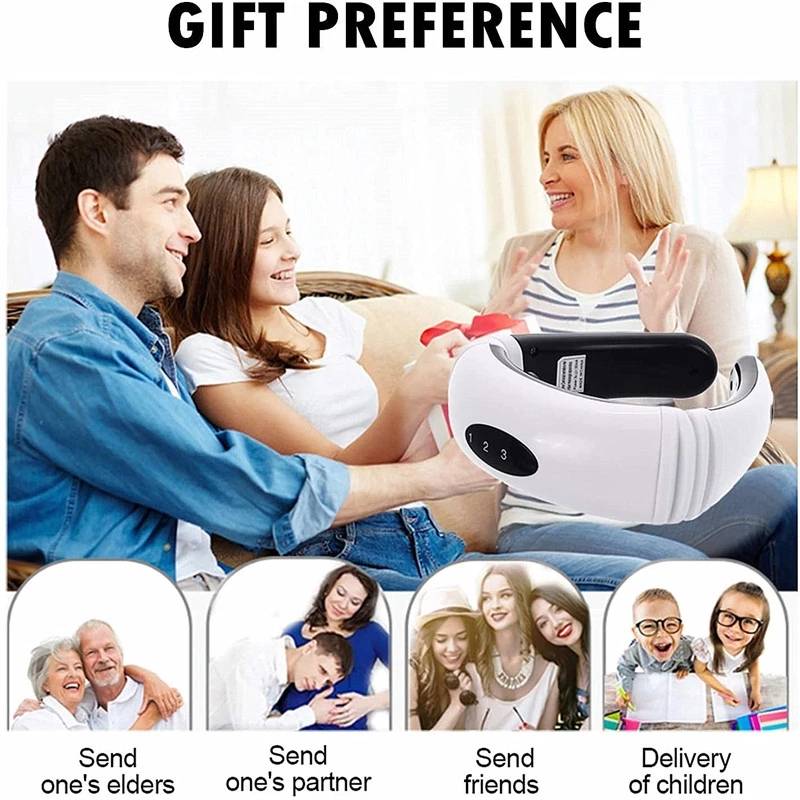 Electric Neck Massager And Pulse Back 6 Modes, Power Control, Far-Infrared Heating Analgesic Tool Electric Neck Massager And Pulse Back 6 Modes, Power Control, Far-Infrared Heating Analgesic Tool