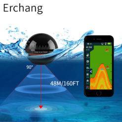 Erchang XA02 Portable Sonar Fish Finder Bluetooth Wireless Depth Sea Lake Fish Detect Echo Sounder Sener Fish Finder IOS Android Sports & Outdoor 