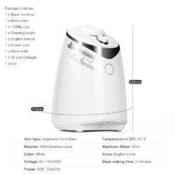 Face Mask Maker Machine Facial Treatment 13 &Bull; Teknotiq Face Mask Maker Machine Facial Treatment Diy Automatic Fruit Natural Vegetable Collagen Home Use Beauty Salon Spa Care Eng Voice Life Hacks Household Electronics