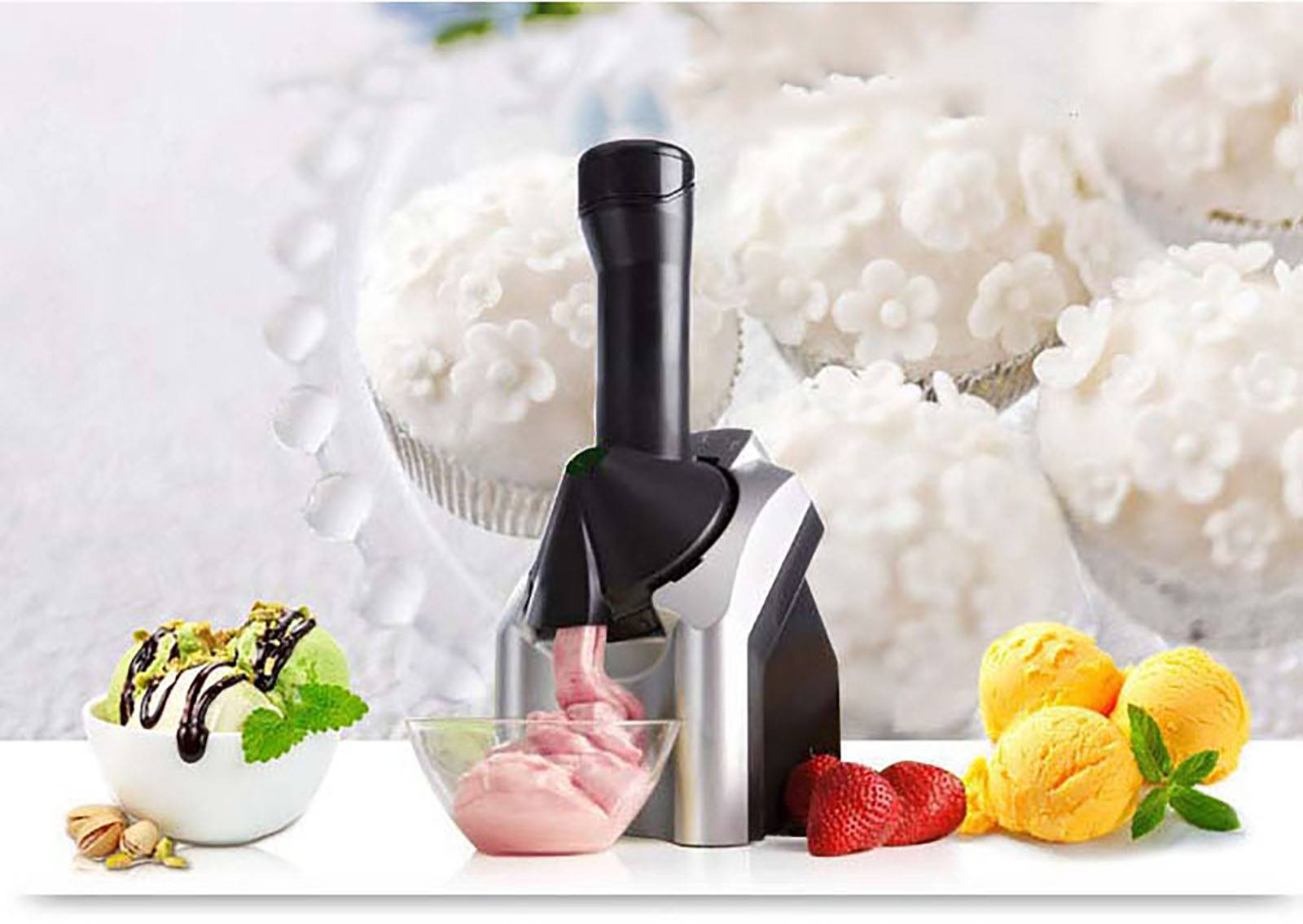 Household Automatic Fruit Ice Cream Machine For Children Milkshake Maker Frozen Dessert Maker Ice Cream Tool For Ice Machine Household Automatic Fruit Ice Cream Machine For Children Milkshake Maker Frozen Dessert Maker Ice Cream Tool For Ice Machine