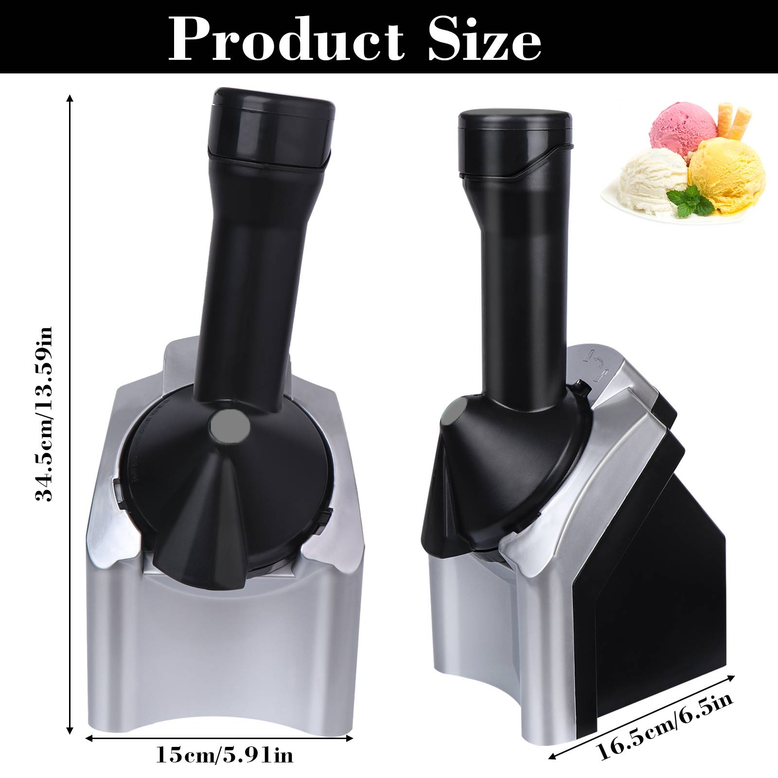 Household Automatic Fruit Ice Cream Machine For Children Milkshake Maker Frozen Dessert Maker Ice Cream Tool For Ice Machine Household Automatic Fruit Ice Cream Machine For Children Milkshake Maker Frozen Dessert Maker Ice Cream Tool For Ice Machine