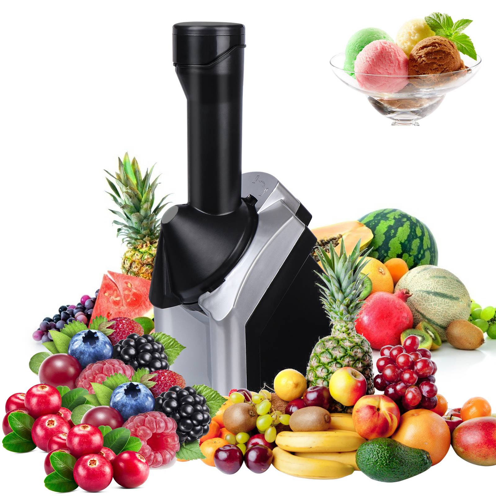 Household Automatic Fruit Ice Cream Machine For Children Milkshake Maker Frozen Dessert Maker Ice Cream Tool For Ice Machine Household Automatic Fruit Ice Cream Machine For Children Milkshake Maker Frozen Dessert Maker Ice Cream Tool For Ice Machine