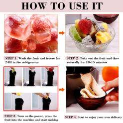 Household Automatic Fruit Ice Cream Machine 13 &Bull; Teknotiq Household Automatic Fruit Ice Cream Machine For Children Milkshake Maker Frozen Dessert Maker Ice Cream Tool For Ice Machine Smart Home Appliances Smart Electronics