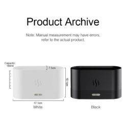 Kinscoter Flame Aroma Diffuser Air Humidifier 11 &Bull; Teknotiq Kinscoter Aroma Diffuser Air Humidifier Ultrasonic Cool Mist Maker Fogger Led Essential Oil Flame Lamp Difusor Smart Home Appliances Smart Electronics