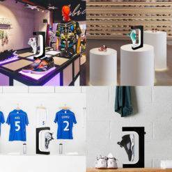 Magnetic Levitation Floating Shoe Display Stand Swivel Sneaker Stand LED Light Rotation for Advertising Store Collection Display Smart Accessories Smart Electronics 