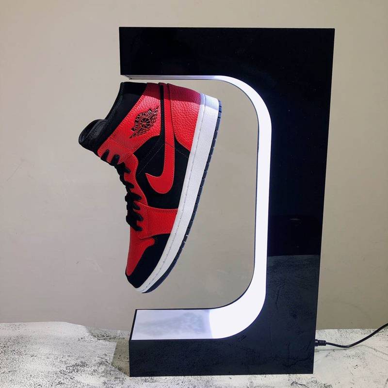 Magnetic Levitation Floating Shoe Display Stand Swivel Sneaker Stand Led Light Rotation For Advertising Store Collection Display Magnetic Levitation Floating Shoe Display Stand Swivel Sneaker Stand Led Light Rotation For Advertising Store Collection Display