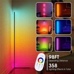 Modern LED Corner Floor Lamp Atmosphere Light Lights Colorful Bedroom Living Room Home Decoration Indoor Lighting Standing Lamps Smart Home Appliances Smart Electronics 